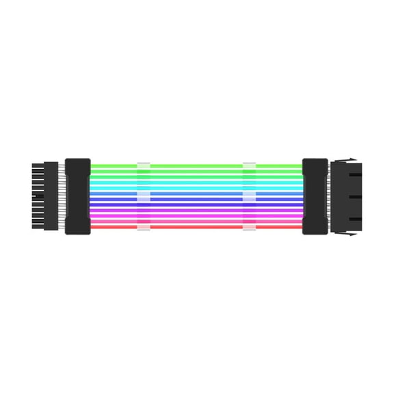 YIEMEEN Desktop PSU Power Supply 24Pin ARGB Dual-way Lighting Cable 5V3P AURA-3Pin PCI-E GPU 8PinX2 8PinX3 Transfer Adapter
