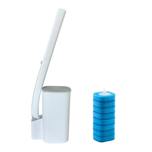 YIEMEEN Disposable Toilet Brush Cleaner with Long Handle Toilet Bowl Cleaner Wand