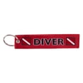 thumbnail image 1 of YIEMEEN Diver Sign Keyring for Easy Carrying Lightweight Key Holder Polyester Keychain, 1 of 9