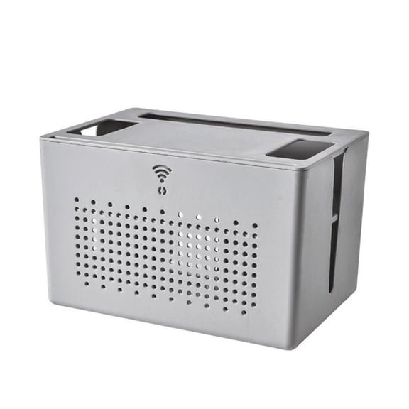 YIEMEEN Double-layer Wireless Wifi Router Storage Box Desktop Socket Wire Organizer Box