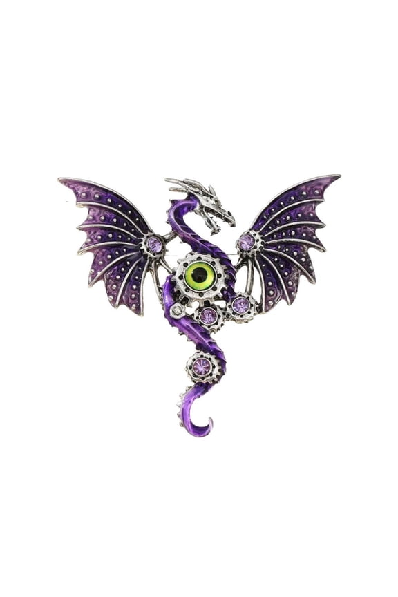 YIEMEEN Dragon Designs Brooch in Sturdy Alloy Unisex Fashion Accessory
