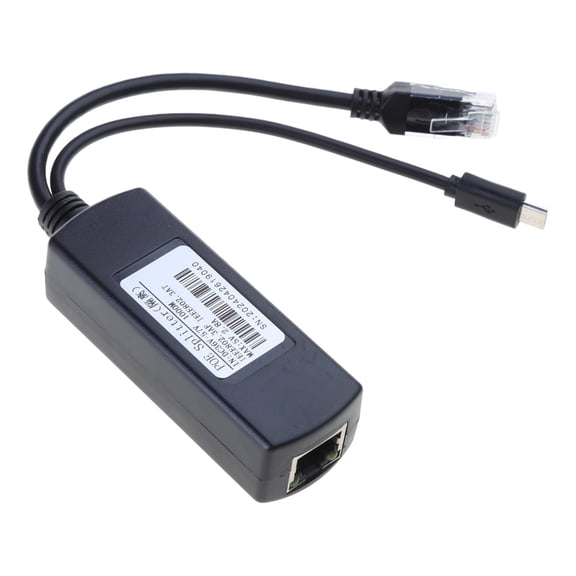 YIEMEEN Durable Gigabit PoE Splitter TYPE-C/DCPlug/Micro USB Power over Ethernets 1000M