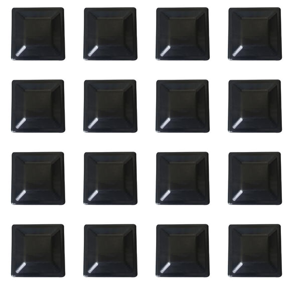 YIEMEEN Durable and Stylish Black Plastic Post Caps for Outdoor Wood Post Preservations