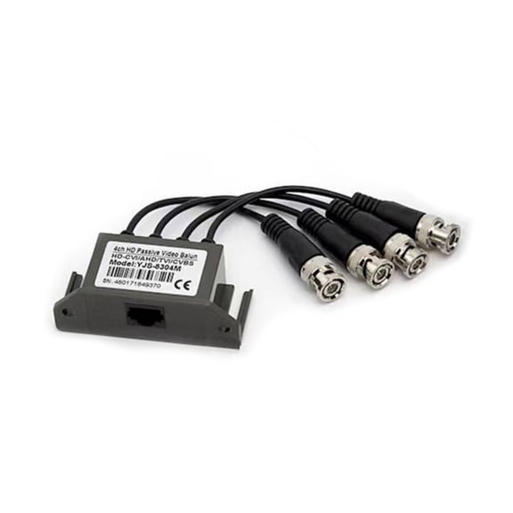 YIEMEEN Easy Installation Twisted Transmitter 4Port BNC Signal Boosters for Enhances CCTV Coverage Support HDCVI/CVBS