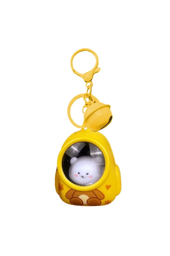 YIEMEEN Elegant Charm Lovely Bear Keychain With LED Light For Personalize Styles