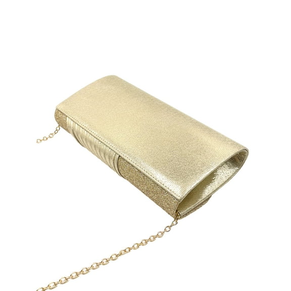 YIEMEEN Elegant Evening Clutch Purse Pleated Flip Handbag Women Formal Party Clutch Bags
