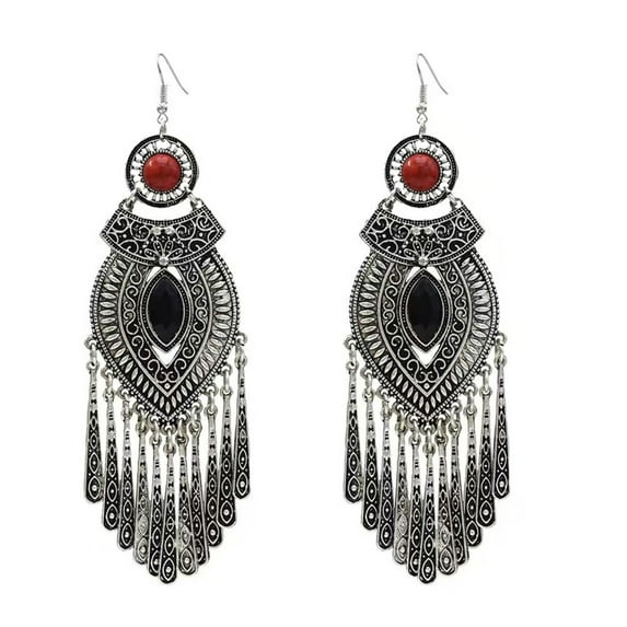 YIEMEEN Elegant Long Tassels Dangle Earrings Allergy Resistant Alloy Lightweight Design Perfect for Parties and Daily Outfits