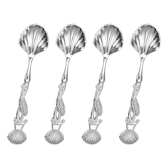 YIEMEEN Ergonomic Handle Coffee Measuring Spoons Set Old Metal Mixture Servings For Dessert Baking Sugar Salt