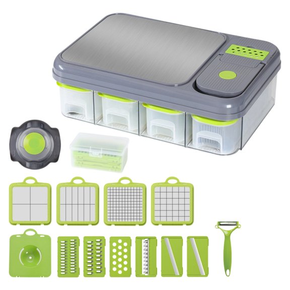 YIEMEEN Ergonomic Mandoline Cutter Not Slip Base Dense Storage Solution for Small Kitchens