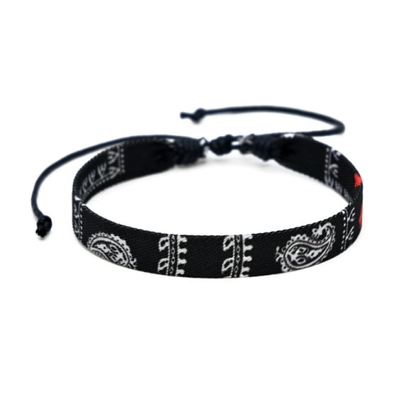 YIEMEEN Ethnic Middle Eastern Handchain Cotton Blend Handwoven Bracelet Accessory Multicolor Weave Arabic Style Wristband