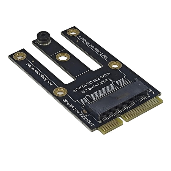 YIEMEEN Expansion Adapter MSATA to M.2 SATA3.0 Adapter Card Board Converter Expansion Card Replacement for 2230 2242