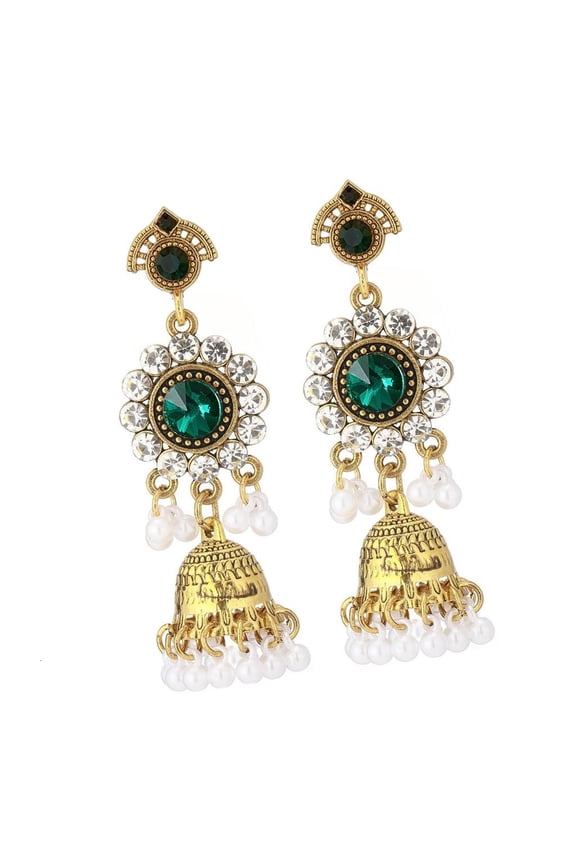 YIEMEEN Fashion Diamonds Accented Pearls Earrings Zinc Alloy Construction Twist Lock Closure Comfortable For Extended Use