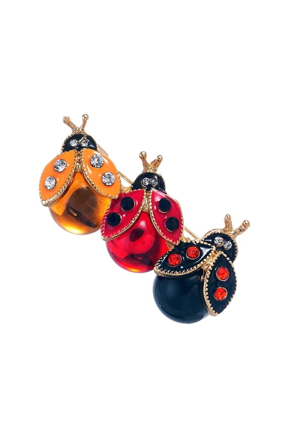 YIEMEEN Fashionable Insect Theme Brooch Ladybugs Shaped Lapel Pin Gift For Friend Family