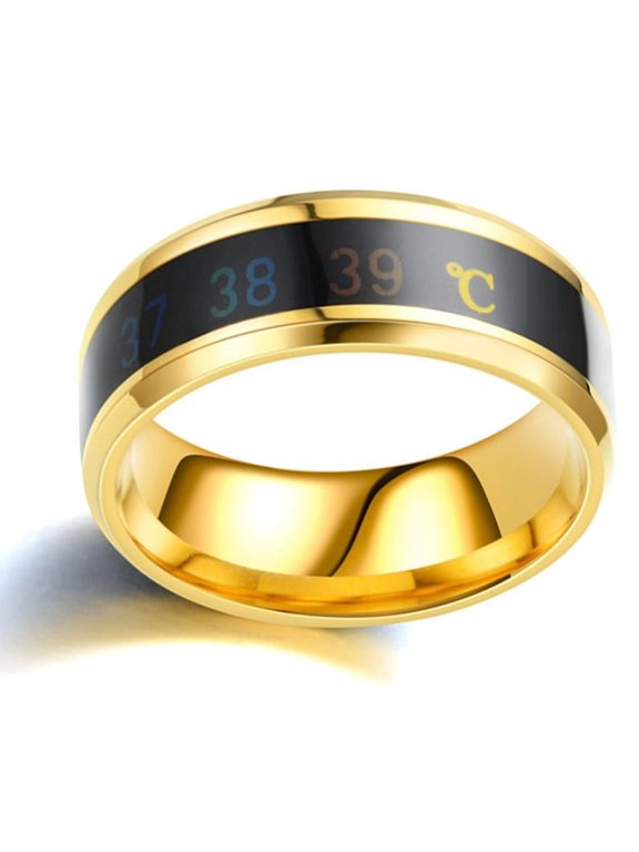 YIEMEEN Fashionable Temperature Sensing Ring Jewelry for Daily Wear and Special Occasion