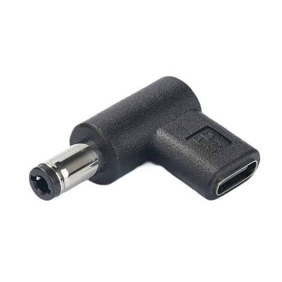 YIEMEEN Female USB C to DC5525/DC5521 Adapter for Power Delivery Charging Solution Black