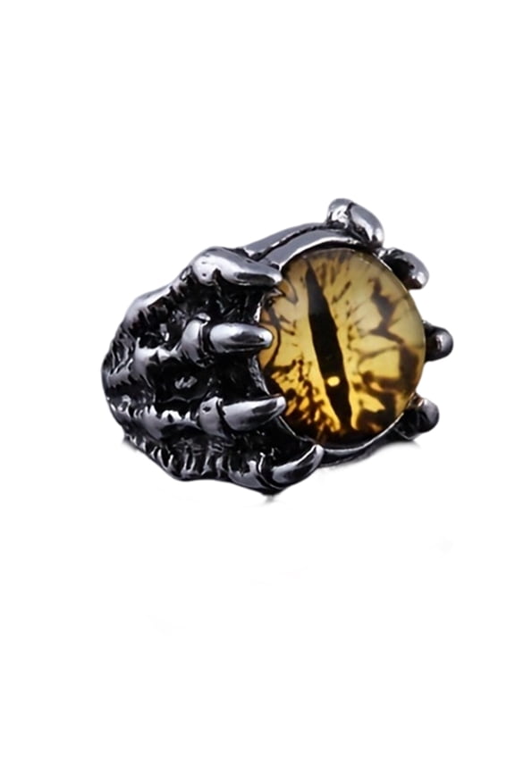 YIEMEEN Festival Rings Wolf Claw Demons Eye Shape Opening Rings Unique Finger Jewelry Alloy Texture for Party and Daily Wear