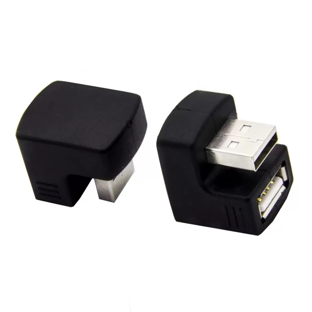 YIEMEEN Flexible USB Male Female Adapter U Bend Design Space Saving for ...