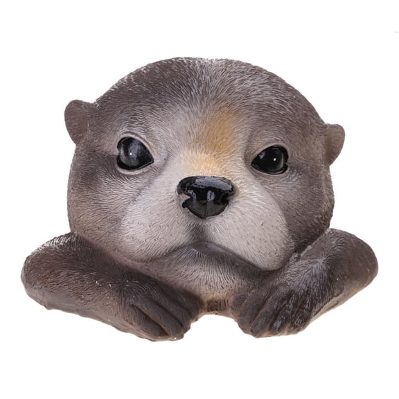 YIEMEEN Floating Otters for Pond Yard Floating Pool Decorations Resin Otters Shape Weather Resistant Floating Statue Fish Pond