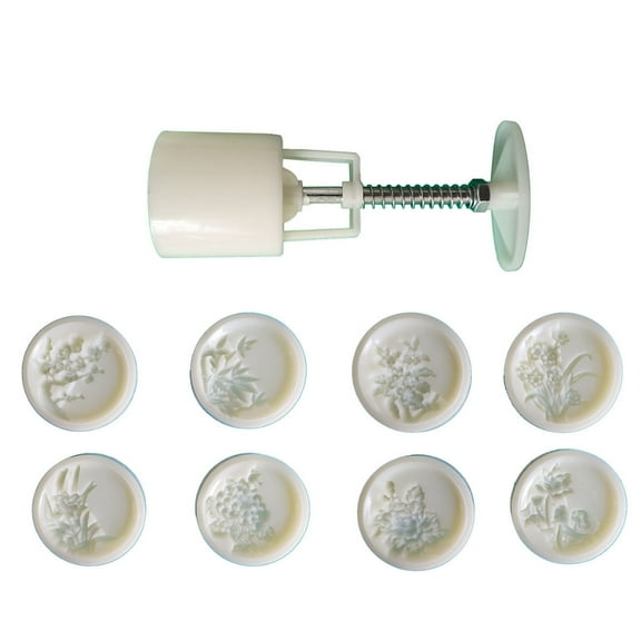 YIEMEEN Flower Pattern Moon Cake Mold Cookie Stamps Hand Press Cookie Dessert Cutters