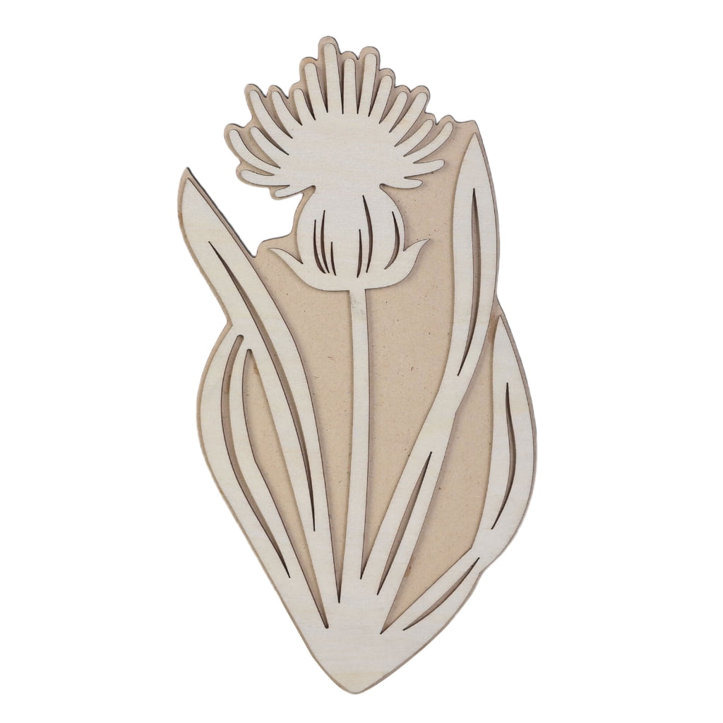 YIEMEEN Flower Stamp Decorative Stamp Wood Plant Stamp Scrapbooking ...
