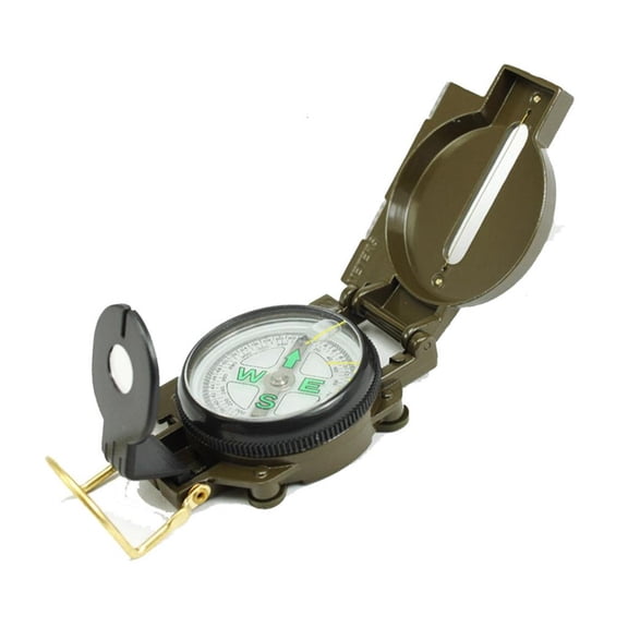 YIEMEEN Folding Lens Compasses Precise Navigation Expedition Tool Outdoor Aluminum Alloy Compasses for Outdoor Exploring Camping