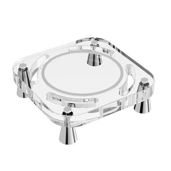 YIEMEEN For 2024 Mini Desktop Computer Heat Dissipation Base Acrylic Transparent Stand Cooling Heat Disspation Accessories