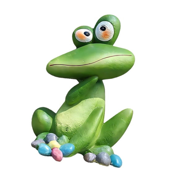 YIEMEEN Funny Frogs Figurine Resin Animal Statue For Home Or Garden Patios Display Gift