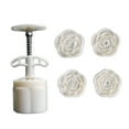 thumbnail image 1 of YIEMEEN Hand Pressure Moon Cake Molds 3D Flower Pattern Cookie Stamp Moon Cake Maker, 1 of 5