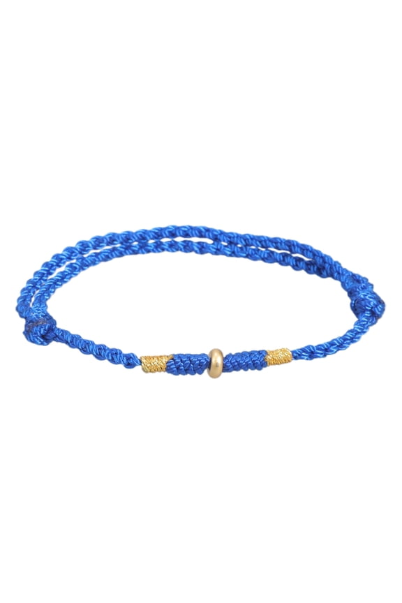 YIEMEEN Hand Woven Red String Bracelet for Couples and Friend Golden Bead Handchain