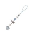 thumbnail image 1 of YIEMEEN Handcrafted Bead Phone Chain for Women Bowknot Heart Star Key Holder Ornament, 1 of 9