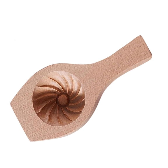 YIEMEEN Handcrafted Wooden Dough Press Tool For Perfect Shape Buns And Pastries Ideal For Kitchen Enthusiasts