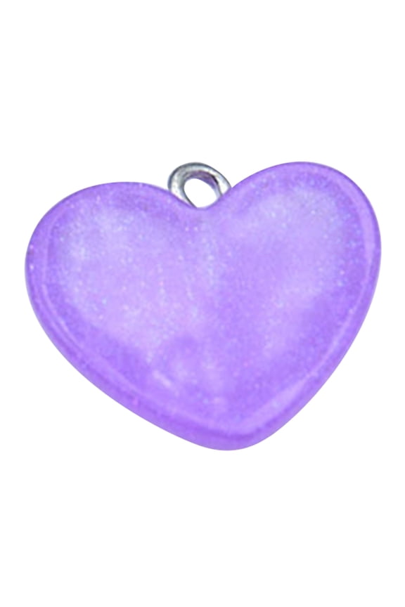 YIEMEEN Heart Accessories Resin Material Heart Charm Heart Pendant for DIY Jewelry