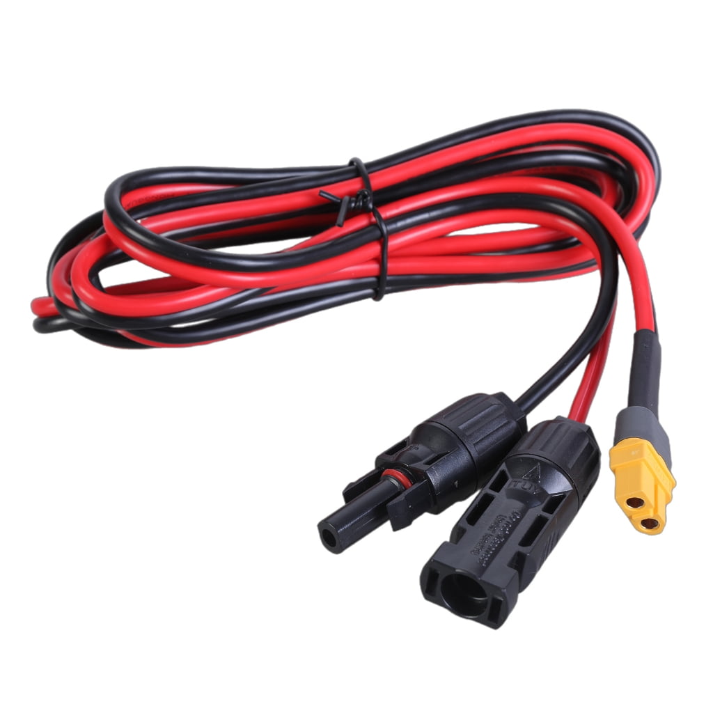 YIEMEEN Heavy Duty 12AWG Solar Panel Charging Cable with XT60 Female Connectors for Car and Portable Solar Systems