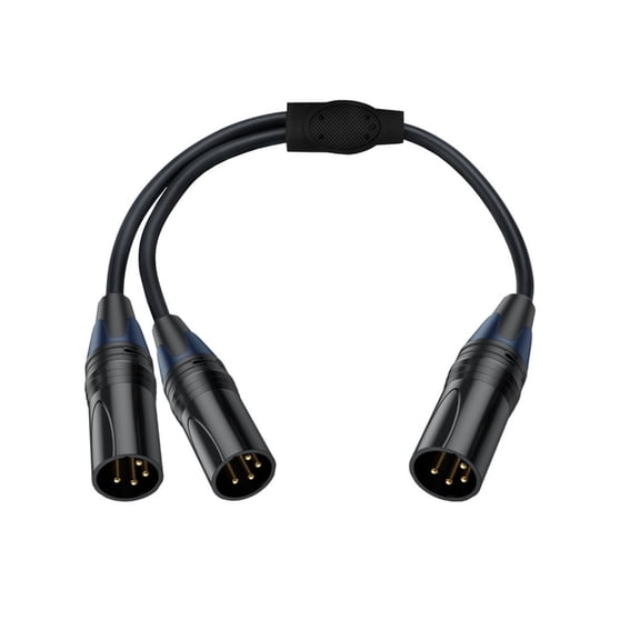YIEMEEN Heavy Duty 4Pin XLR Y Splitter Cable for Connecting Multiple Music Devices in Live Performances Recording Mic Cord