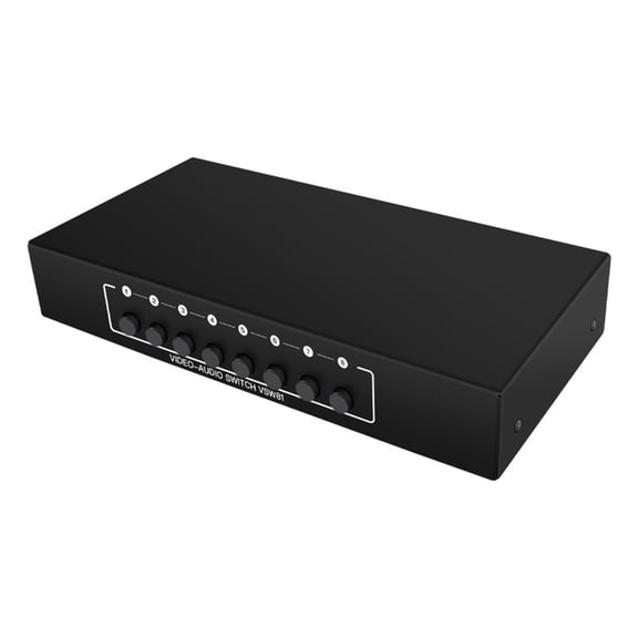 YIEMEEN Heavy Duty 8Input 3RCA AV Selector Professional Signal Management For Recording