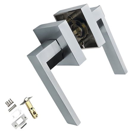 YIEMEEN Heavy Duty Interior Door Levers Privacy Lever Door Handle for Bedroom, Bathroom