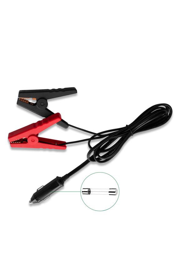 YIEMEEN Heavy Duty Male Cigarette Connectors to Battery Clip Extension Cable 78.74inch