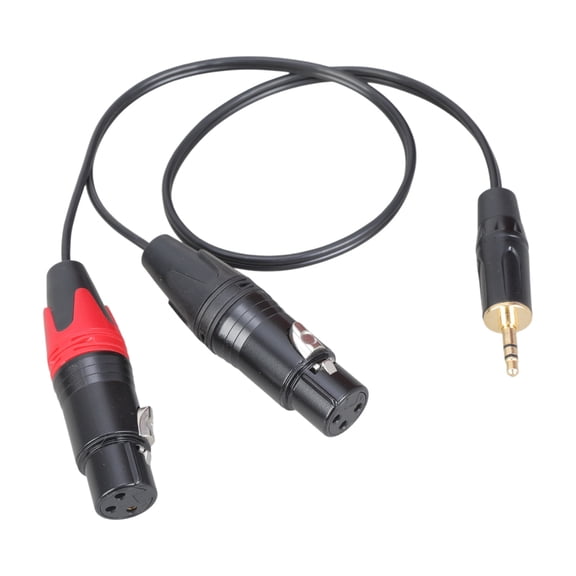 YIEMEEN Hifi 3.5mm to 3Pin Double Cable 3.5 Auditory Adapter Cord for Connecting Laptops to Auditory Mixer