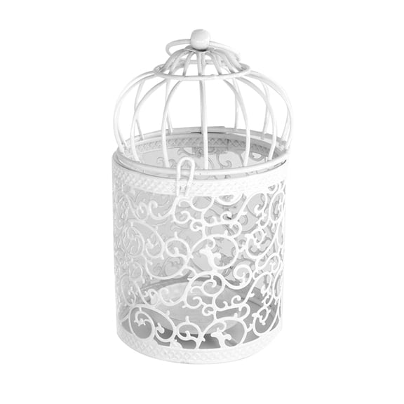 YIEMEEN Hollow Holder Candlestick Tealight Hanging Lantern Bird Cage Vintage Wrought New