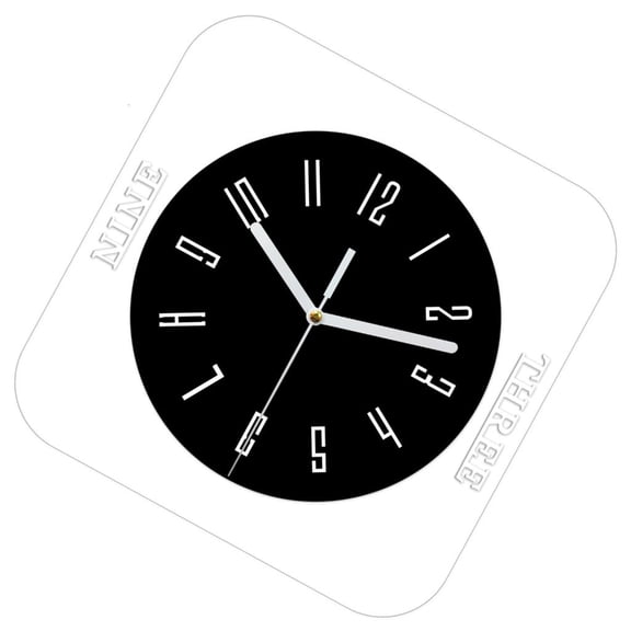 YIEMEEN Home/Office/Kitchen/Classroom/School Clock Silents None Ticking Wall Clock Gift