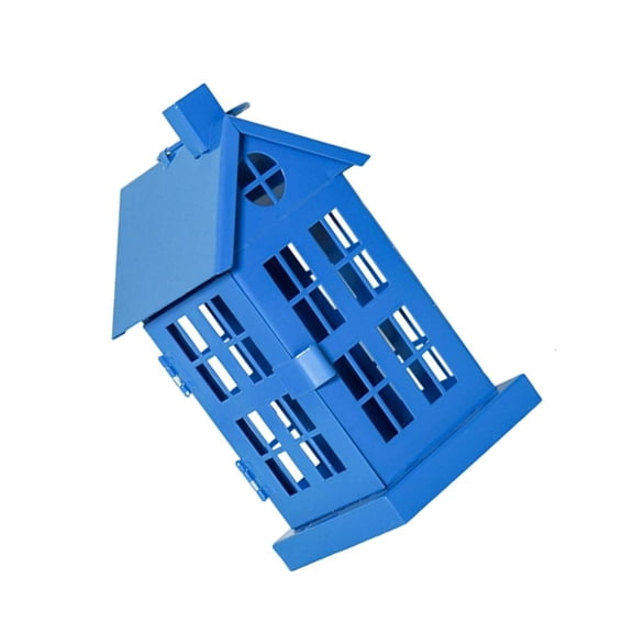 YIEMEEN House Shape Metal Tealight Candlestick Lanterns for Tabletop Display