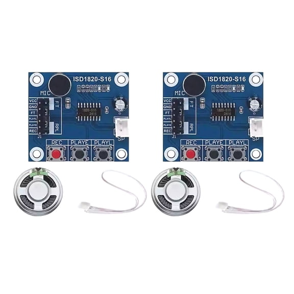 YIEMEEN ISD1820 Easy Use Auditory Recorder Module With 0.5W Speaker And Control Pin