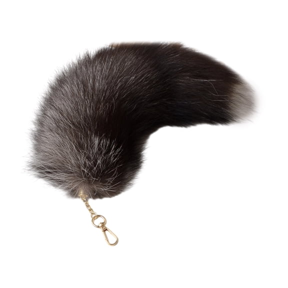 YIEMEEN Imitation Furs Foxes Tail Keychain Funny Toy Car Key Pendant Keyring for Decor