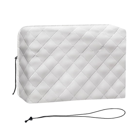 YIEMEEN Indoor Air Conditioner Cover, White Window Unit Cover AntiRusts Adjustable Cover for Window ACs with Elastic Strap