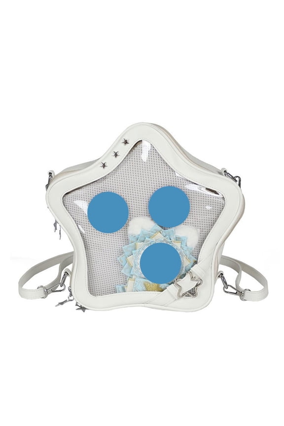 YIEMEEN Ita Bag Backpack Crossbody Bag Star Shaped Shoulder Bags Multi Purpose Pins Display Bag Satchel with Insert for Womens