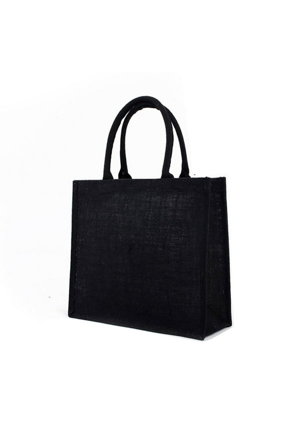 YIEMEEN Jute Tote Bags Burlap Bag with Soft Handle for Women Shopping Handbag Organizer