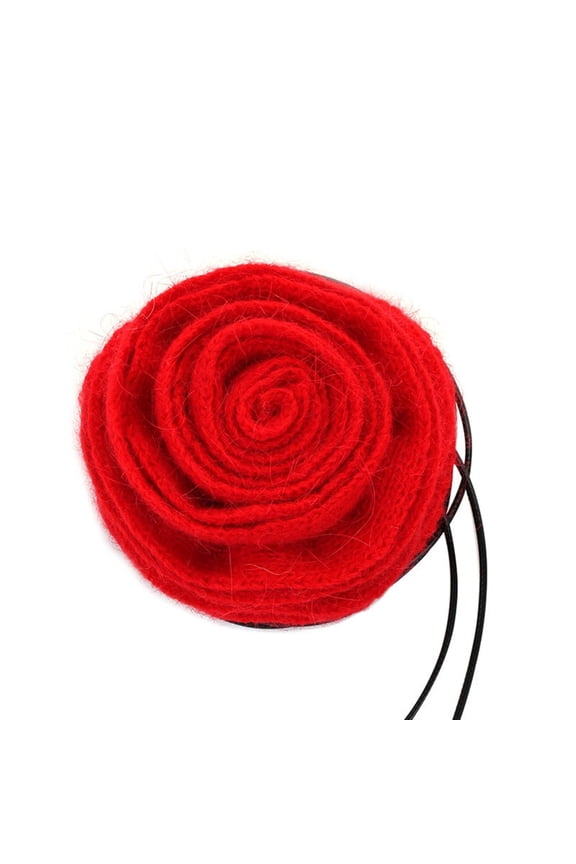 YIEMEEN Knitted Flower Necklace for Women Adjustable Rope Choker Trendy Jewelry Charm