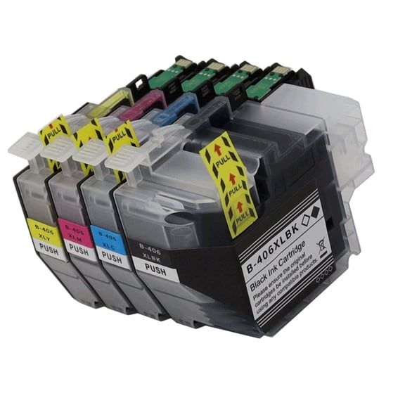 YIEMEEN LC406XL Ink Cartridge High Compatibility Precise Color Reproduction Office Use