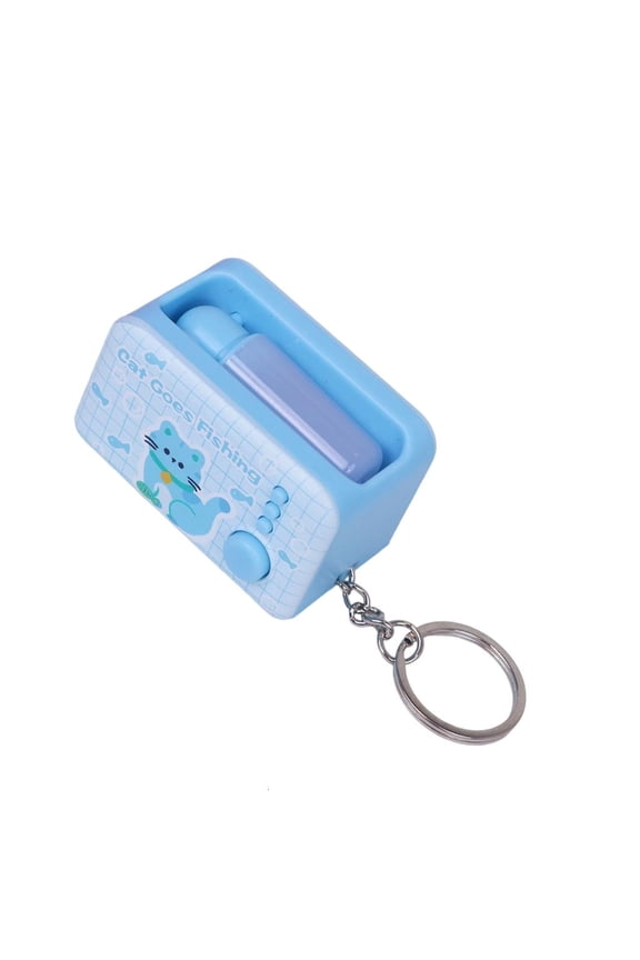 YIEMEEN LED Light Up Keychain for Nighttime Stress Relief Plastic Glowing Keyring Charm