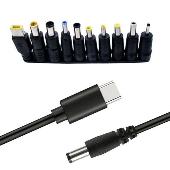 YIEMEEN Laptop Adapter Cable PD100W Type C toDC Fast Charge Converter Cable +10 Adapters
